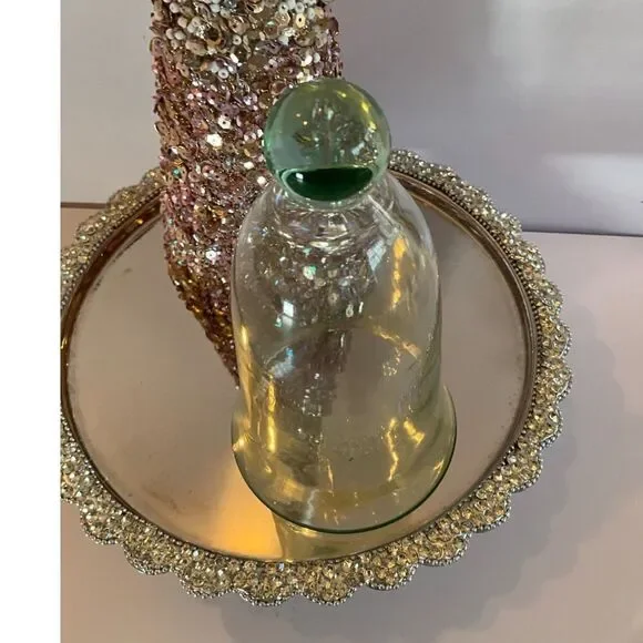 Beautiful glass cloche bell jar small size