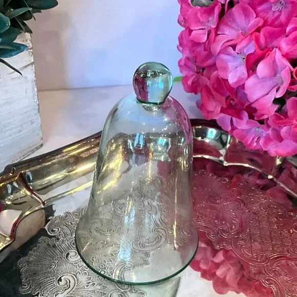 Adorable vintage bell jar; cloche small size so sweet
