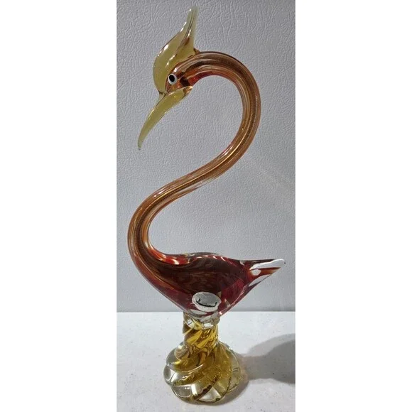 Large Hand Made Jico Bird Murano Glass 15.5