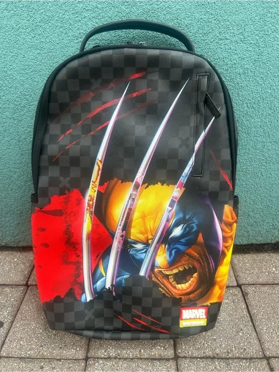 Sprayground Marvel Wolverine Backpack - Black/Yellow/Red
