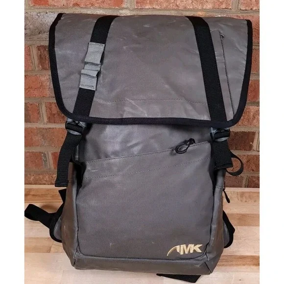 Mountain Khakis MK Flap Over Backpack Travel Laptop Bag Travel Gray