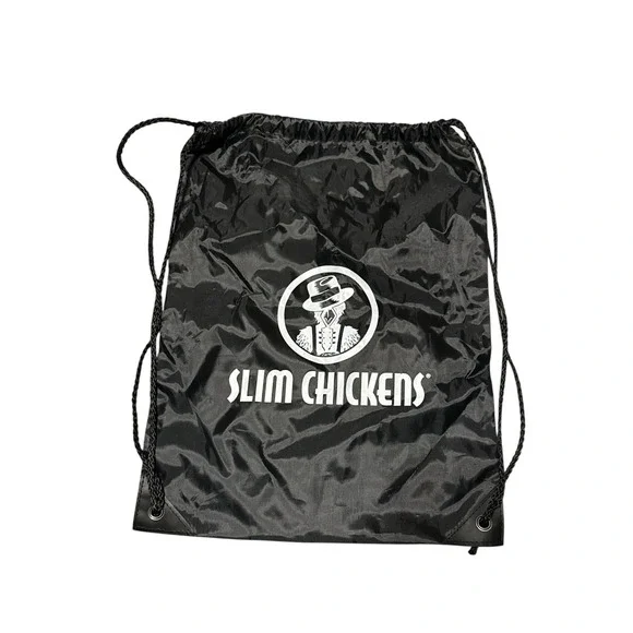 Slim‎ Chickens Drawstring Sack Day Pack Gym Tote Locker Bag Back Pack