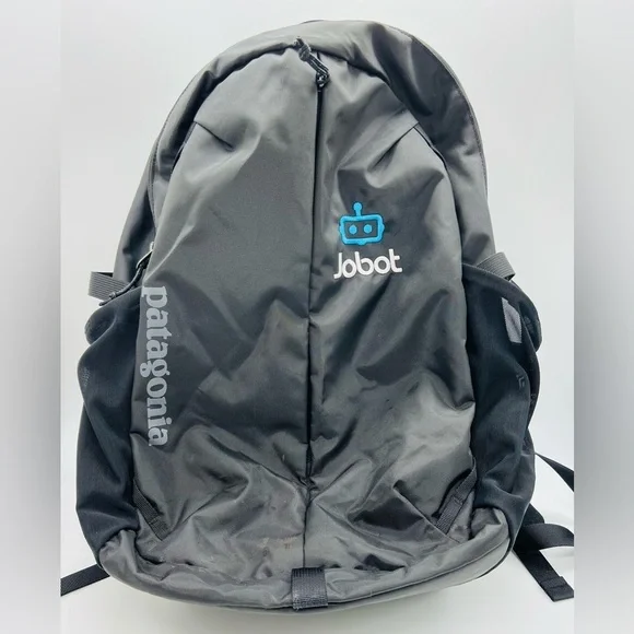 Patagonia Black Backpack with Blue Logo STY47913FA23