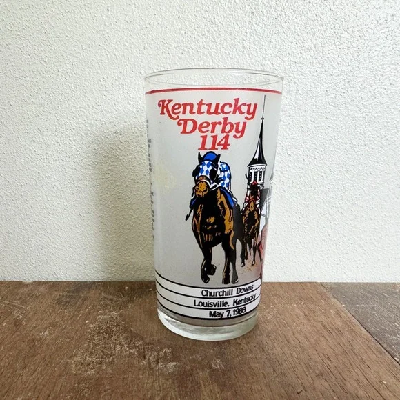 1988‎ Kentucky Derby Churchill Downs Horse Race Collectible Mint Julep Glass