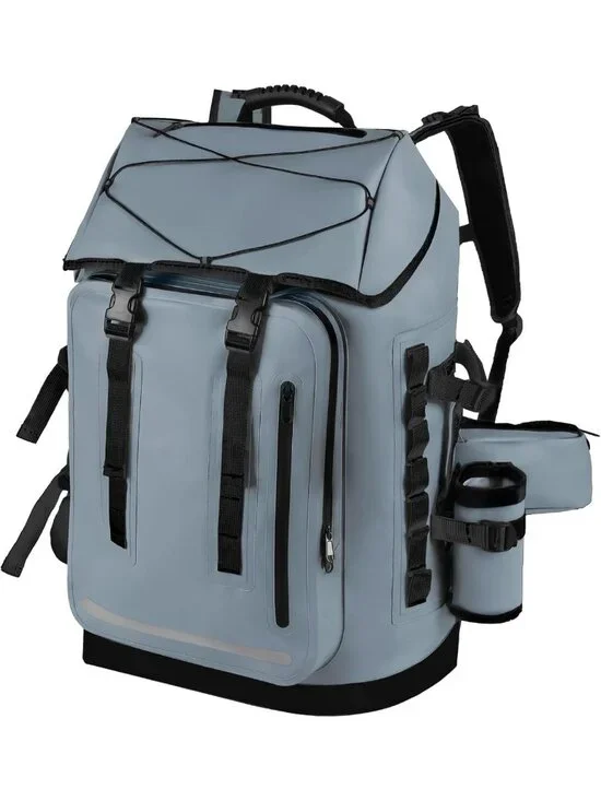 Waterproof Heavy Duty Hiking Backpack 35L/55L Roll Top Closure, Cushioned Dry