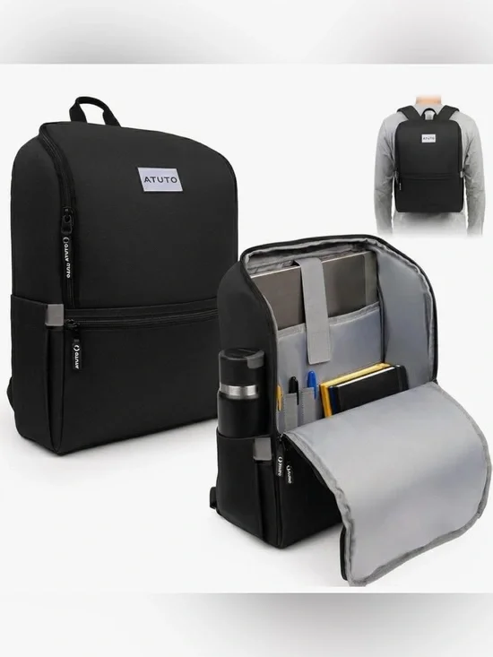 Black Men's Everyday Laptop Backpack