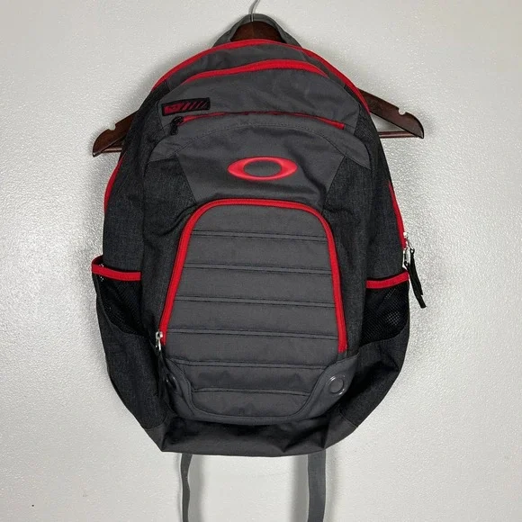 Oakley Backpack 5 Speed Pack Gray Red Travel Commute School‎ Work College