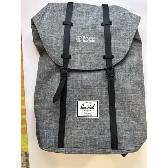 Herschel Retreat‎ Backpack Raven Crosshatch Black Laptop Bag 15