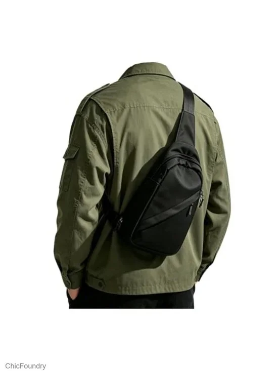 Small Nylon Sling Crossbody Bag Anti-Theft Daypack for Travel Hiking