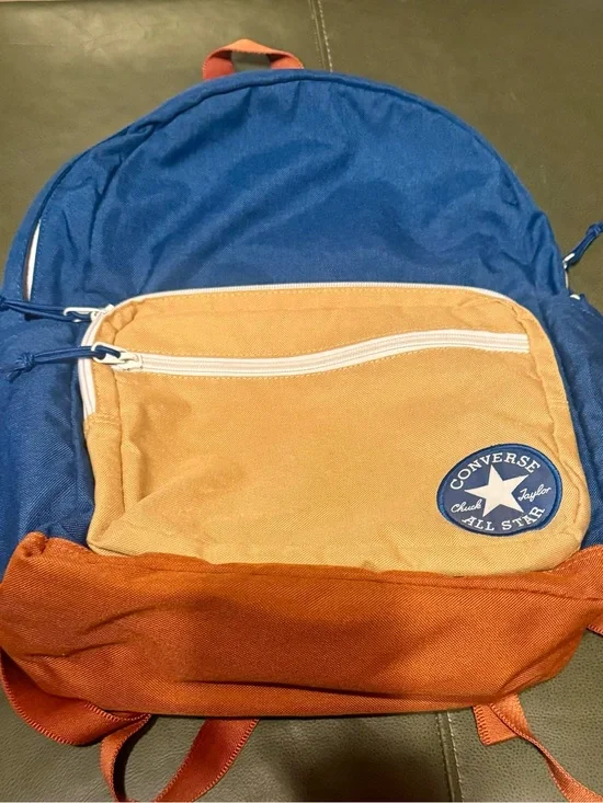 Converse Go 2  Backpack in Blue, Tan & Orange