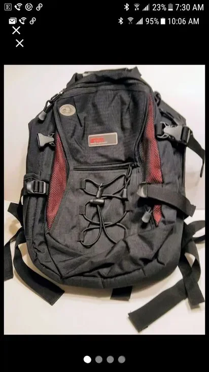 STM HAVEN COMPUTER BLACK BACKPACK PO# FL-2093 (3 EXPANDABLE