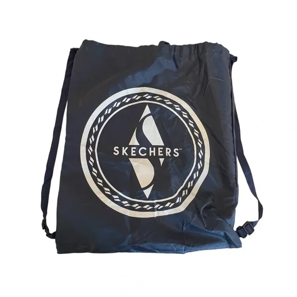 Skechers Navy Nylon Drawstring Bag
