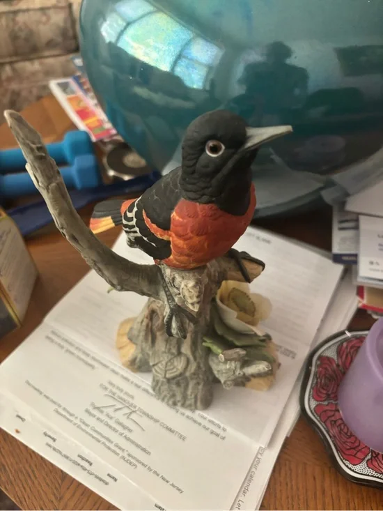 Vintage Andrea by Sadek Baltimore Oriole Figurine,