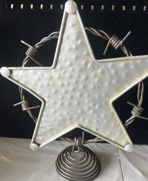 Star Barb Barbed Wire Handcrafted Western Decor Shelf Decor