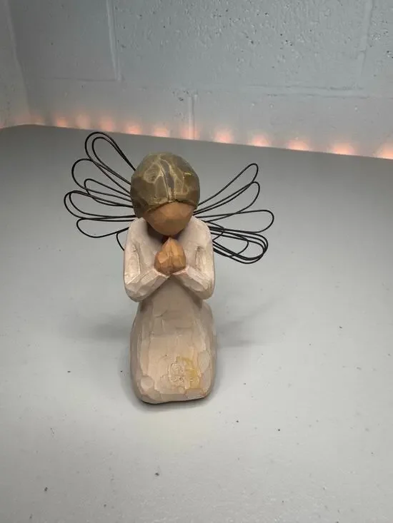 Willow Tree Angel of Prayer Figurine 4” Susan Lordi DEMDACO 1999 Praying Angel