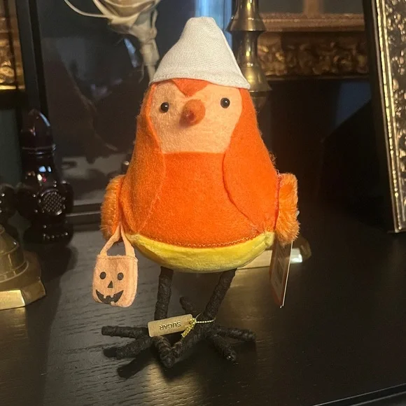 Orange and Yellow Halloween Bird Decor 2022 “sugar” target Halloween