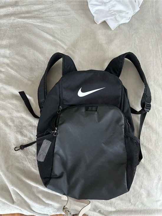 Nike Black Backpack with White Swoosh