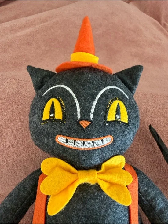 Johanna Parker Halloween Cat Plush Shelf Sitter