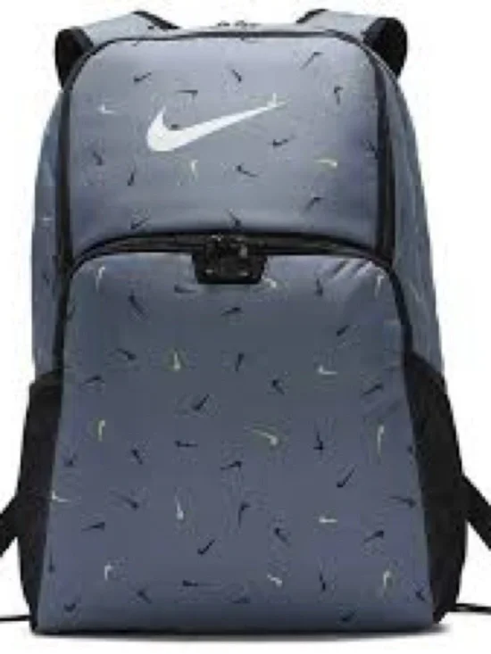 NWT Nike Brasilia XL 9.0 Printed 2 Backpack | Training Grey