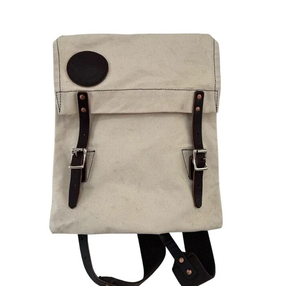 Duluth‎ Pack Monarch Canvas Backpack w/ Leather Accents Vintage