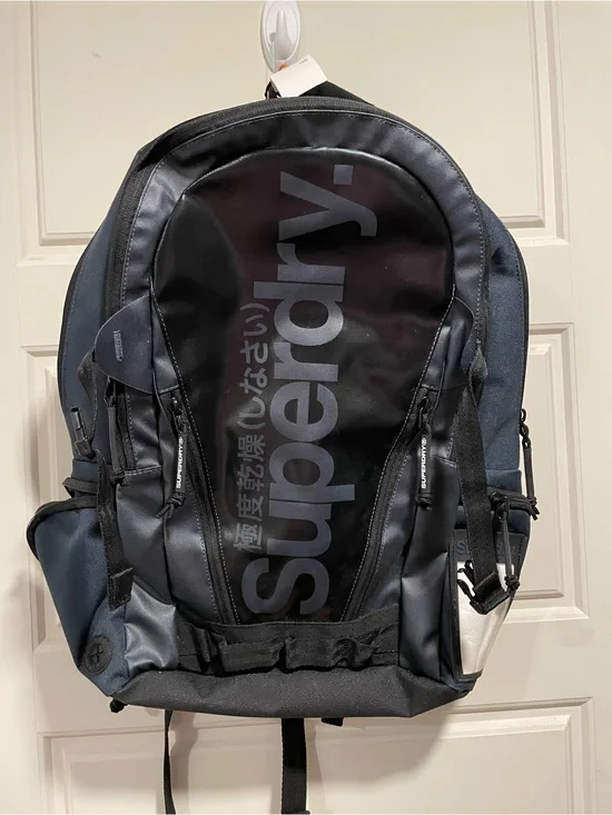 Superdry Mono Tarp Navy Backpack