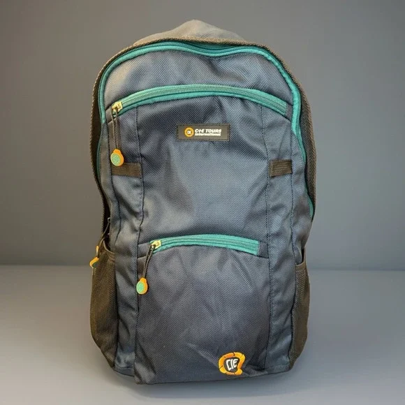 CIE Tours Ireland Scotland Travel Hiking Backpack with Bottle Holder & Key Ring