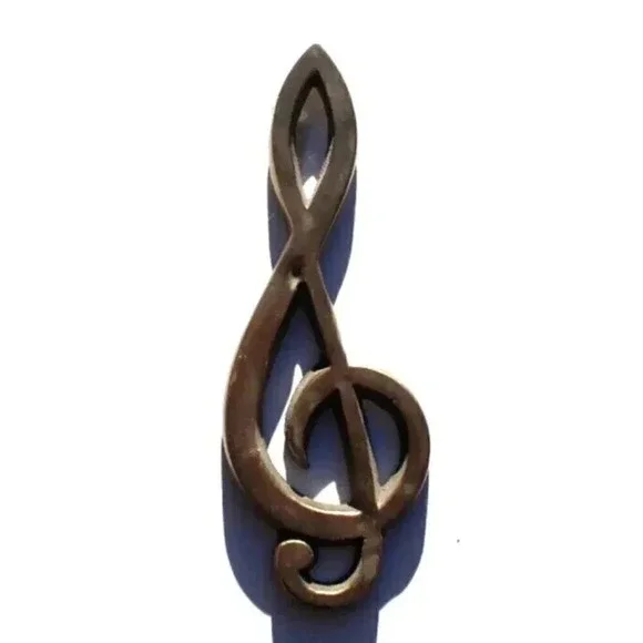 Vintage MCM Retro Mid Century Modern Brass Musical 6