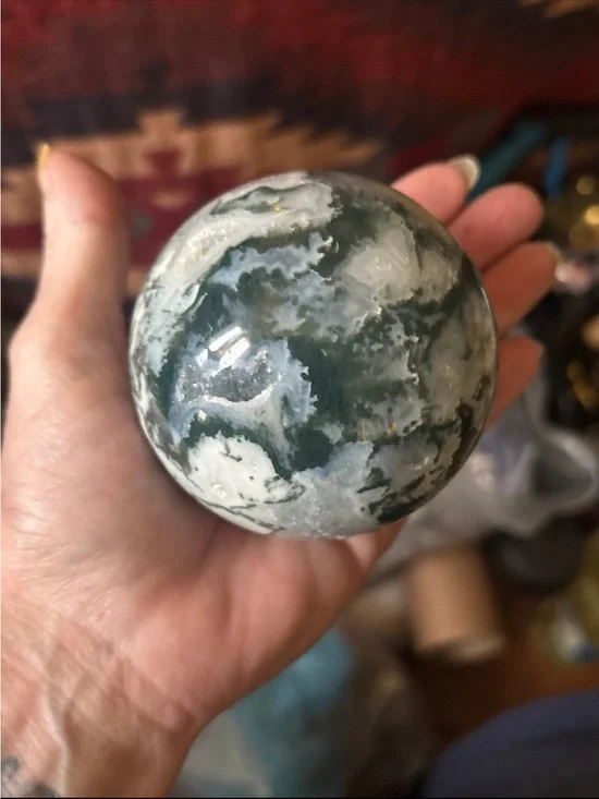 Moss Agate Sphere