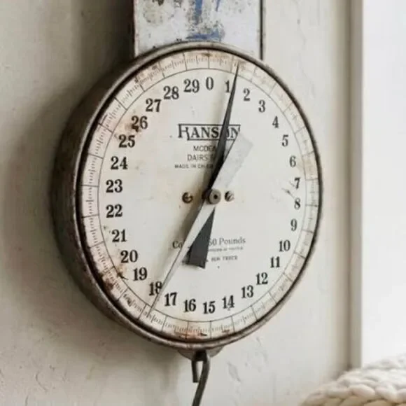 Authentic Vintage Hanson Model 60 Dairy Scale - Made in Chicago