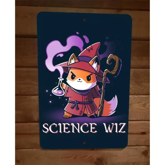 Science‎ Wiz Fox Warlock 8x12 Metal Wall Sign Poster