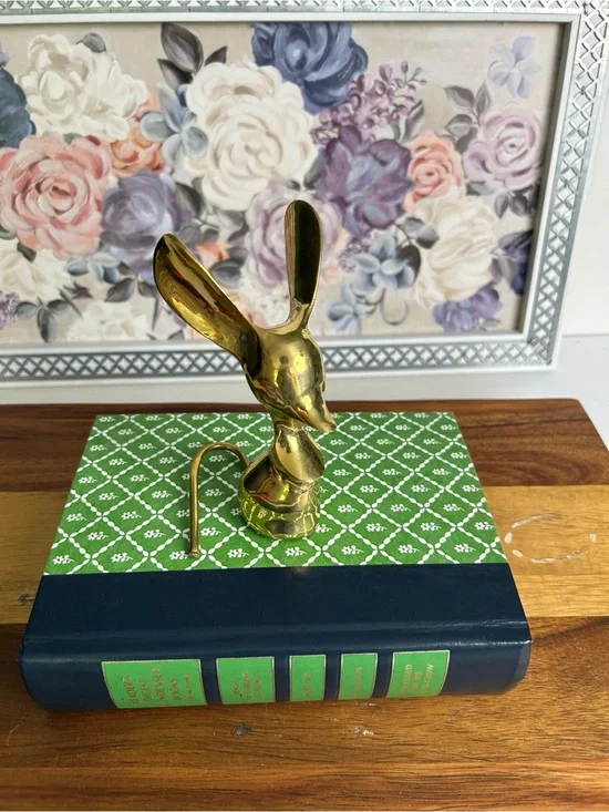 Vintage brass big earred mcm mouse