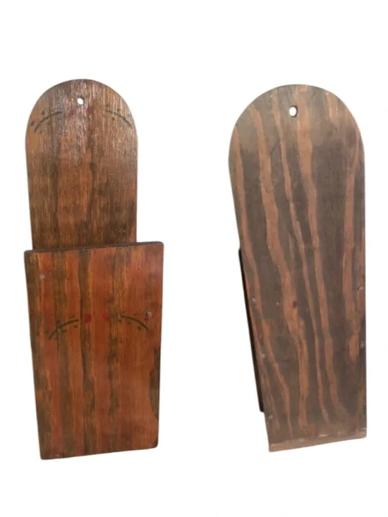 Primitive Wooden Matchstick Holder