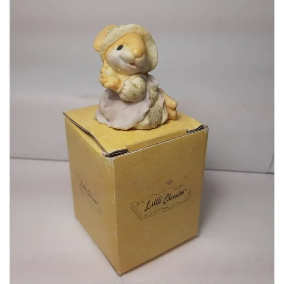 Little Cheesers JENNY BUTTERFIELD Miniature Mouse Figurine Ganz 1992 with Box