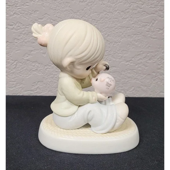 Enesco Precious Moments Figurine You Can Always Count On Me (Sailboat Mark)
