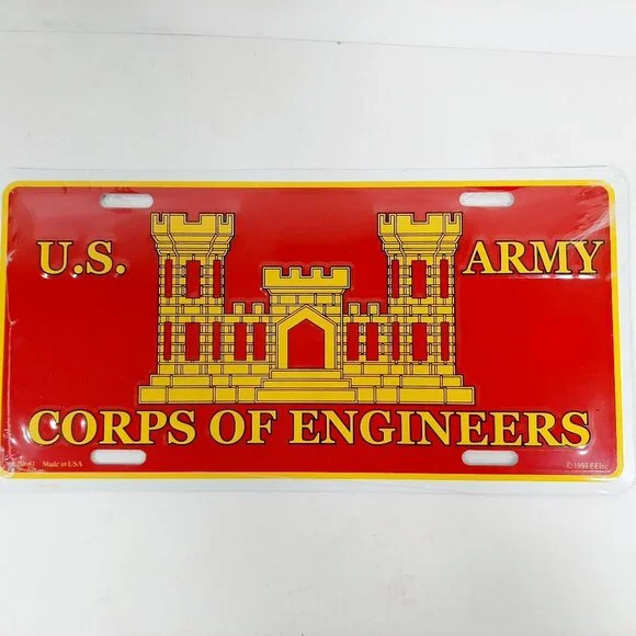 Army Corps of Engineers License Plate 6