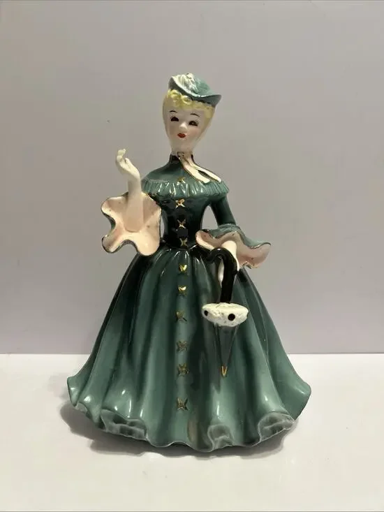 Vintage Napco Lady Maragret Figurine, Victorian Made In Japan Late 1950’s