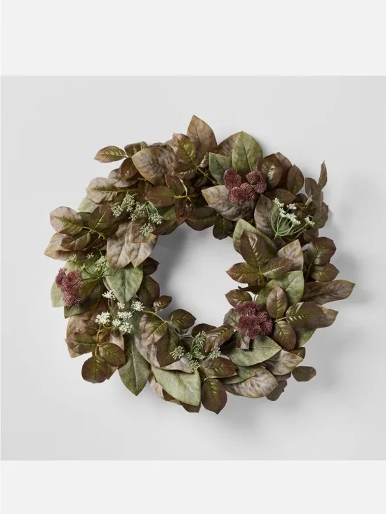 26 Inch Fall 2026 Wreath Purple/Green - Threshold designed with Studio McGee NEW