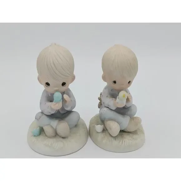Precious Moments I Believe In Miracles Figurine E7156 1981 Enesco Jonathan David