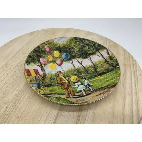 Vintage 1979 Calhoun's Balloon‎ Man Dominic Mingolla Porcelain Collector Plate