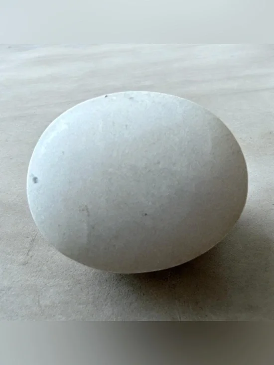 Milky Quartz/White Calcite Tumbled Smooth White Decorative Stone!