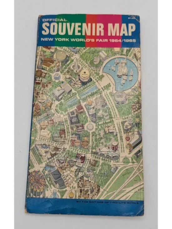 vintage Souvenir map New York world's fair 1964/65