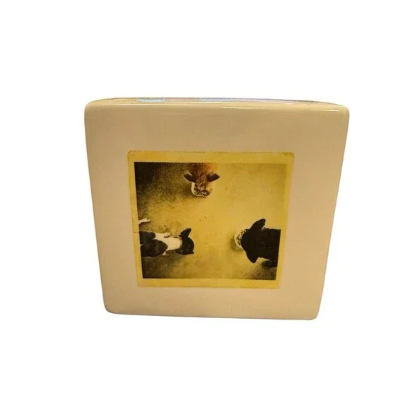 Rae Dunn‎ Magenta Desktop Paper Weight SHARE A MEAL WITH FRIENDS Shelf Sitter