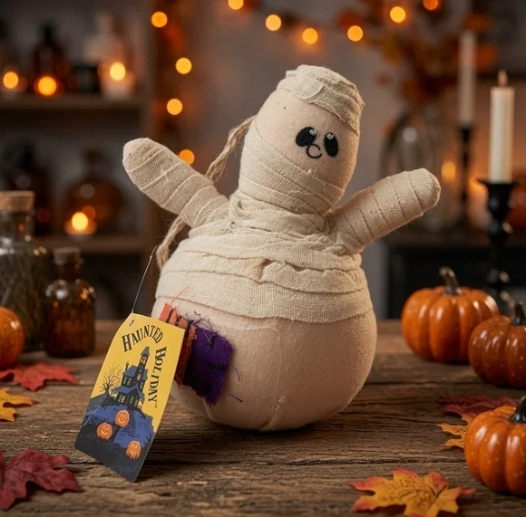 Haunted Holiday Mummy Figurine 5.5