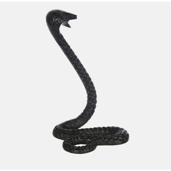 Sagebrook Homes Metal Snake‎ Statue- Black