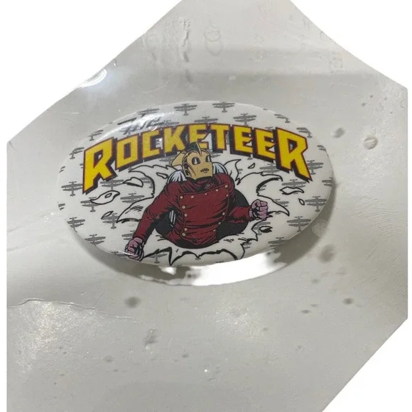 The Rocketeer‎ Vintage Walt Disney Pin Button Pinback