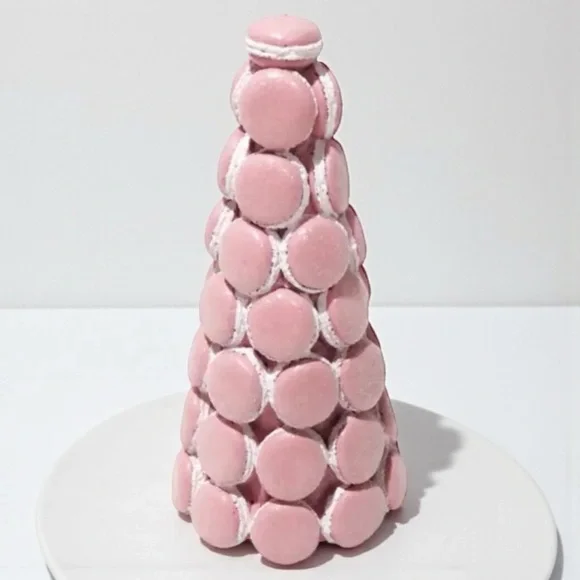 Pink Macaron Tree Decor 12” Dessert Display Pastel Coquette Centerpiece NWT