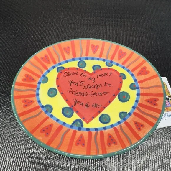 Social Expressions Oval Dish Plate Ceramic Joyce Shelton With Tags Giftcraft VTG