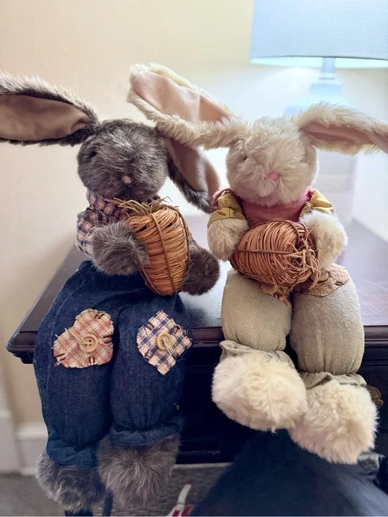 Vintage Bunny Shelf Sitters