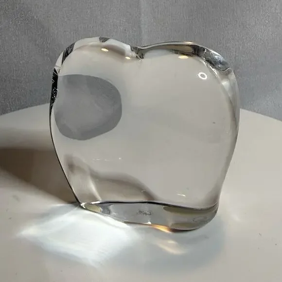 Baccarat France Crystal Elephant Figurine Paperweight 2.75