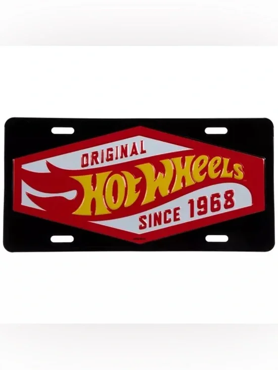 Hot Wheels Metal License Plate